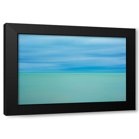 Calm Waters Black Modern Wood Framed Art Print with Double Matting by Merritt, Susan