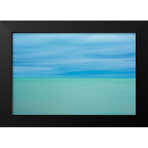Calm Waters Black Modern Wood Framed Art Print by Merritt, Susan