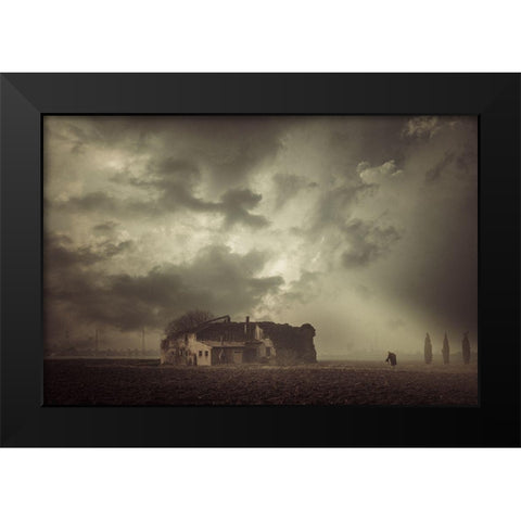 Remember Black Modern Wood Framed Art Print by Fraccaroli, Andrea