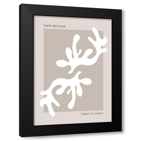 Summer Marron Black Modern Wood Framed Art Print with Double Matting by 1x Studio II