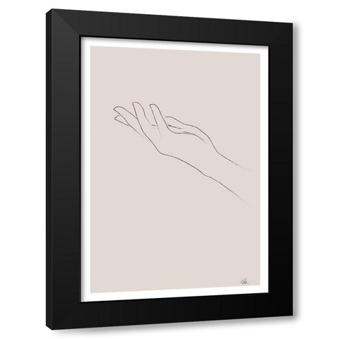 Hand Drawing Black Modern Wood Framed Art Print by 1x Studio II