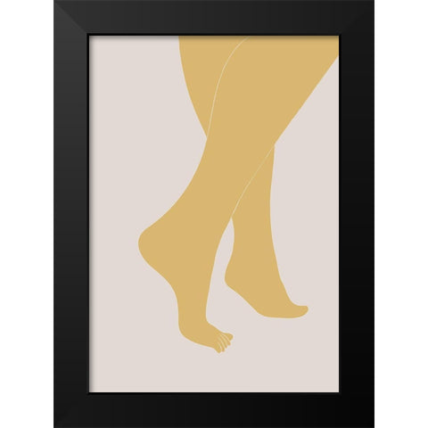Tip Toe Black Modern Wood Framed Art Print by 1x Studio II