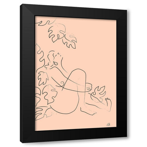 Embrace Nature Black Modern Wood Framed Art Print with Double Matting by 1x Studio II