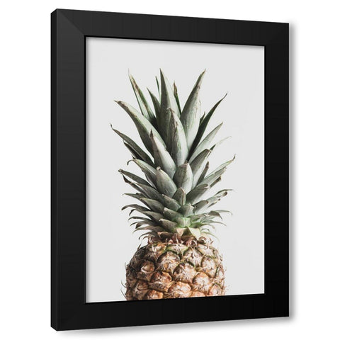 Pineapple Natural Black Modern Wood Framed Art Print by 1x Studio III