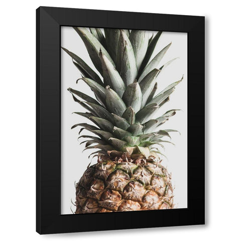 Pineapple Natural 03 Black Modern Wood Framed Art Print with Double Matting by 1x Studio III
