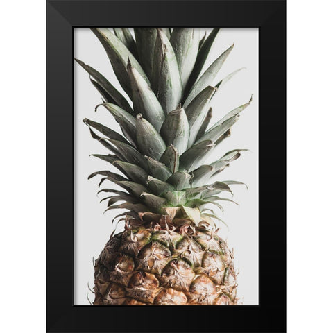 Pineapple Natural 03 Black Modern Wood Framed Art Print by 1x Studio III