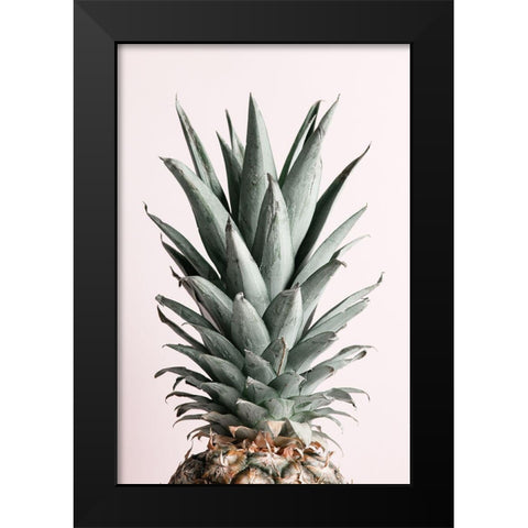 Pineapple Natural Tint Black Modern Wood Framed Art Print by 1x Studio III