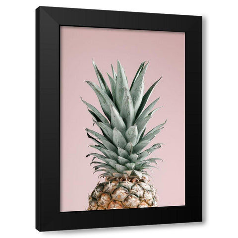 Pineapple Pink 02 Black Modern Wood Framed Art Print with Double Matting by 1x Studio III