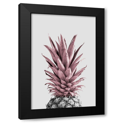 Pineapple Pink 04 Black Modern Wood Framed Art Print by 1x Studio III
