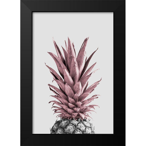 Pineapple Pink 04 Black Modern Wood Framed Art Print by 1x Studio III