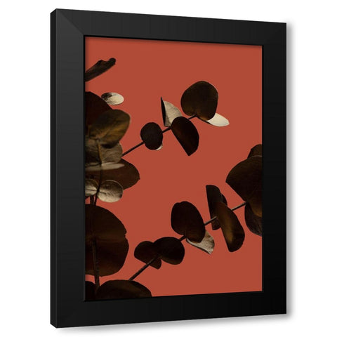Eucalyptus Gold Rust 02 Black Modern Wood Framed Art Print with Double Matting by 1x Studio III