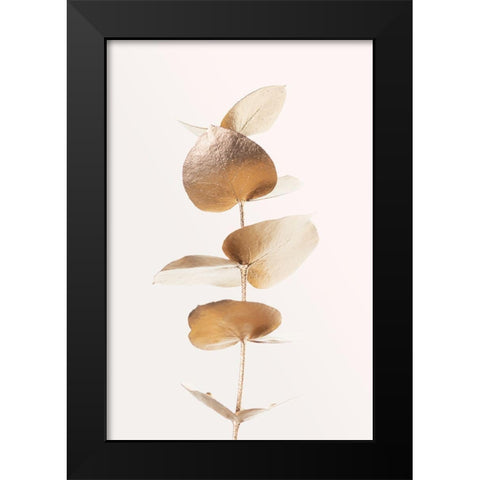 Eucalyptus Gold No 06 Black Modern Wood Framed Art Print by 1x Studio III