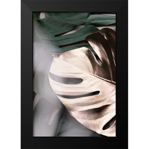 Monstera Mix 03 Black Modern Wood Framed Art Print by 1x Studio III