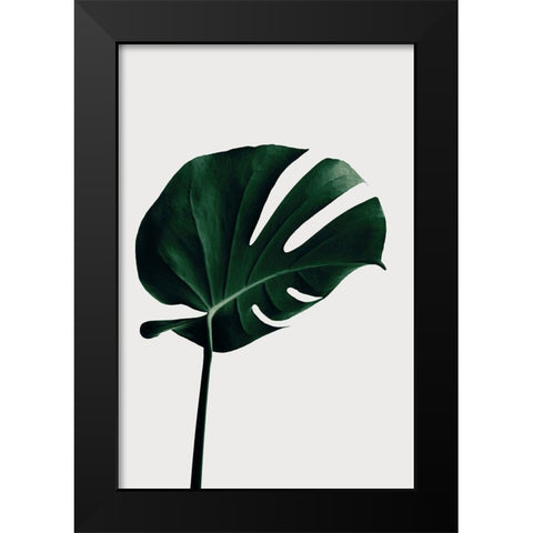 Monstera Natural 02 Black Modern Wood Framed Art Print by 1x Studio III