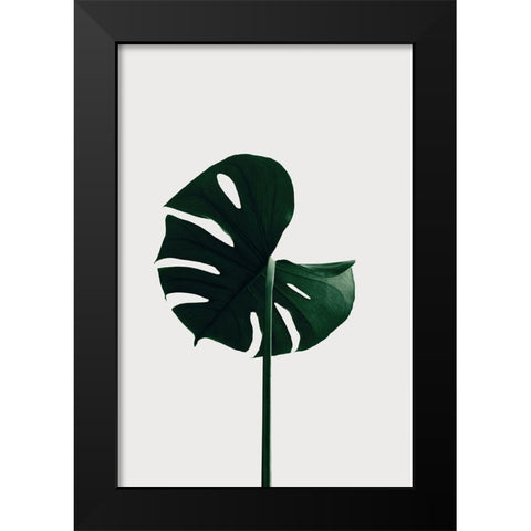 Monstera Natural 06 Black Modern Wood Framed Art Print by 1x Studio III