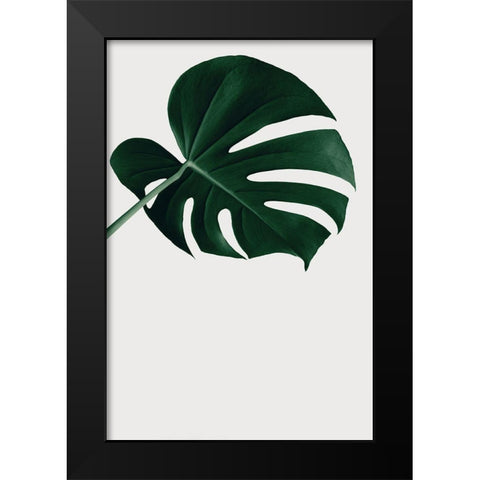 Monstera Natural 19 Black Modern Wood Framed Art Print by 1x Studio III