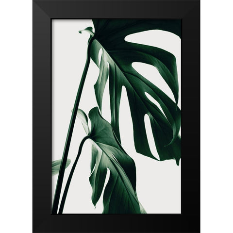Monstera Natural 27 Black Modern Wood Framed Art Print by 1x Studio III
