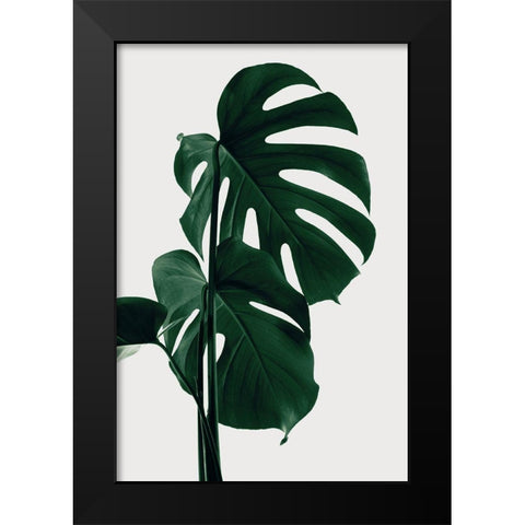Monstera Natural 28 Black Modern Wood Framed Art Print by 1x Studio III