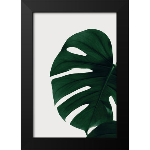 Monstera Natural 30 Black Modern Wood Framed Art Print by 1x Studio III