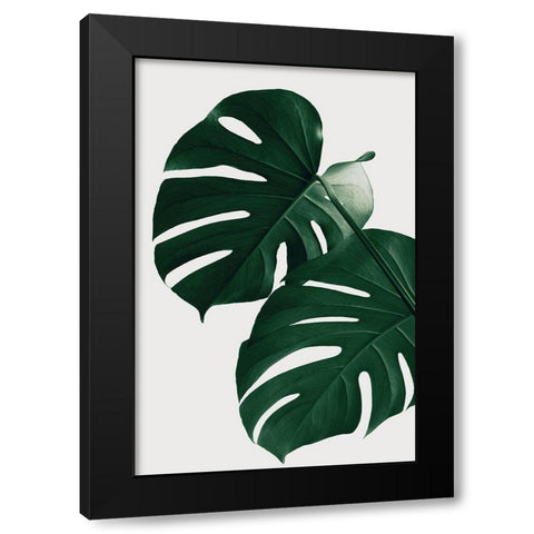 Monstera Natural 32 Black Modern Wood Framed Art Print by 1x Studio III