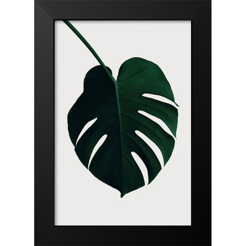 Monstera Natural 35 Black Modern Wood Framed Art Print by 1x Studio III