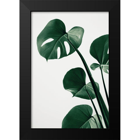 Monstera Natural 38 Black Modern Wood Framed Art Print by 1x Studio III