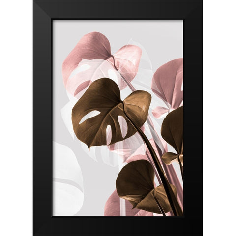 Monstera Creative 11 Black Modern Wood Framed Art Print by 1x Studio III