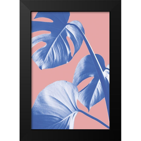 Monstera Purple 05 Black Modern Wood Framed Art Print by 1x Studio III