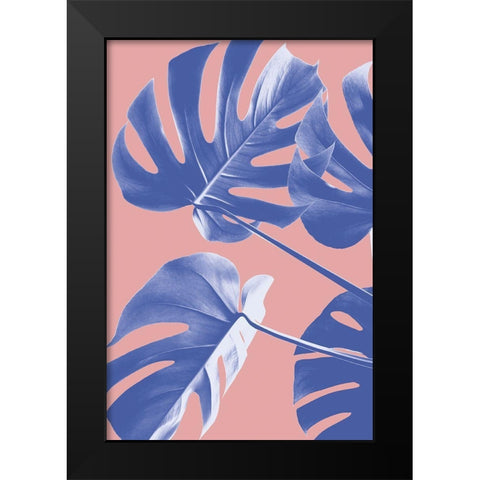 Monstera Purple 06 Black Modern Wood Framed Art Print by 1x Studio III