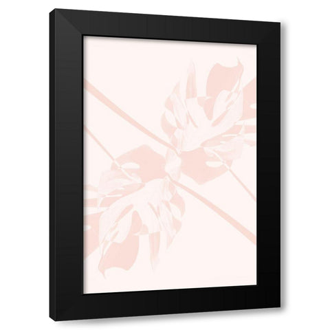 Monstera Kaleidoscope 05 Black Modern Wood Framed Art Print by 1x Studio III