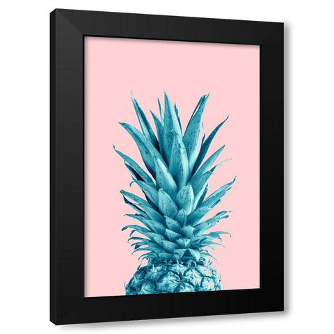 Pineapple Pink 07 Black Modern Wood Framed Art Print with Double Matting by 1x Studio III