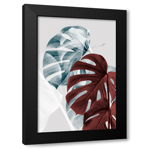 Monstera Creative 18 Black Modern Wood Framed Art Print by 1x Studio III