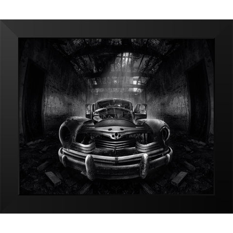 Fineart Car Black Modern Wood Framed Art Print by Otero Sobrino, Dani