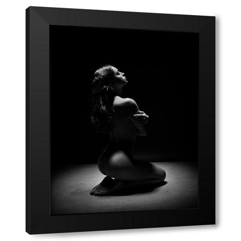 Under The Light Black Modern Wood Framed Art Print with Double Matting by Yang, James
