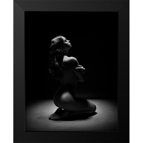 Under The Light Black Modern Wood Framed Art Print by Yang, James