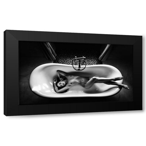 Untitled Black Modern Wood Framed Art Print with Double Matting by Valasek, Patrik