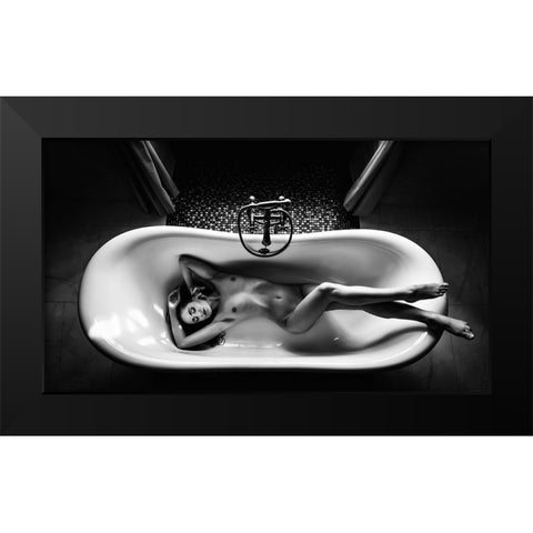 Untitled Black Modern Wood Framed Art Print by Valasek, Patrik