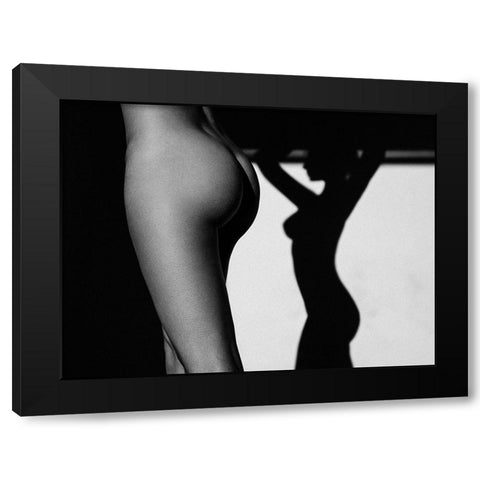 Sensual Beauty Black Modern Wood Framed Art Print by Krystynek MQEP, Martin