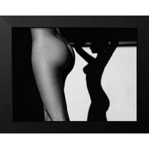 Sensual Beauty Black Modern Wood Framed Art Print by Krystynek MQEP, Martin
