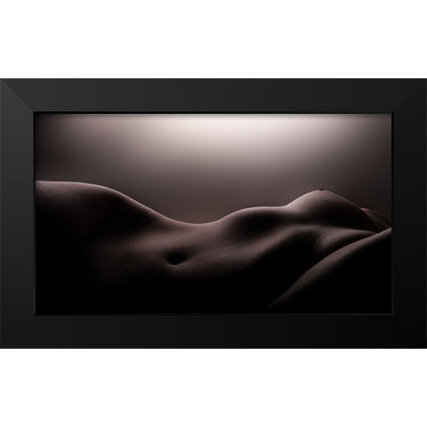 Bodyscape Black Modern Wood Framed Art Print by Li Causi, Gianluca