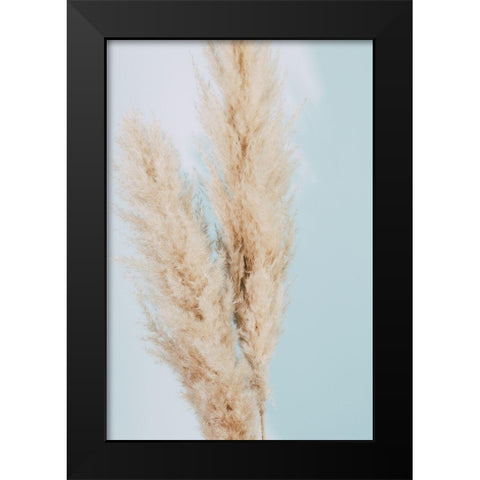 Pampas Grass Blue 02 Black Modern Wood Framed Art Print by 1x Studio III