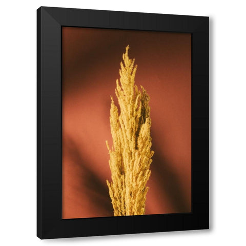 Yellow Grass Rust Black Modern Wood Framed Art Print by 1x Studio III