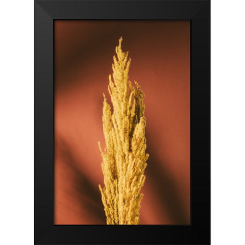 Yellow Grass Rust Black Modern Wood Framed Art Print by 1x Studio III