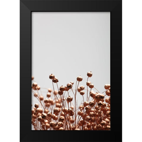 Dried Grass Copper 03 Black Modern Wood Framed Art Print by 1x Studio III