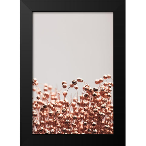 Dried Grass Copper 04 Black Modern Wood Framed Art Print by 1x Studio III