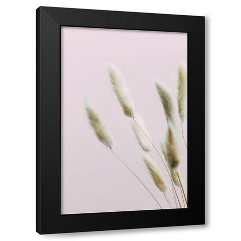 Bunny Grass Pink 02 Black Modern Wood Framed Art Print by 1x Studio III