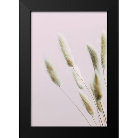 Bunny Grass Pink 02 Black Modern Wood Framed Art Print by 1x Studio III