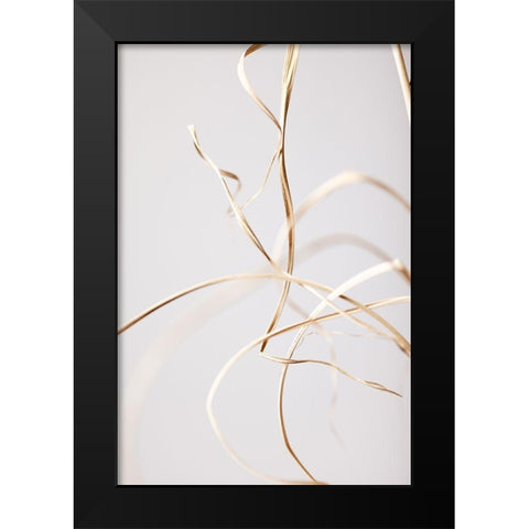 Dried Grass Grey 02 Black Modern Wood Framed Art Print by 1x Studio III