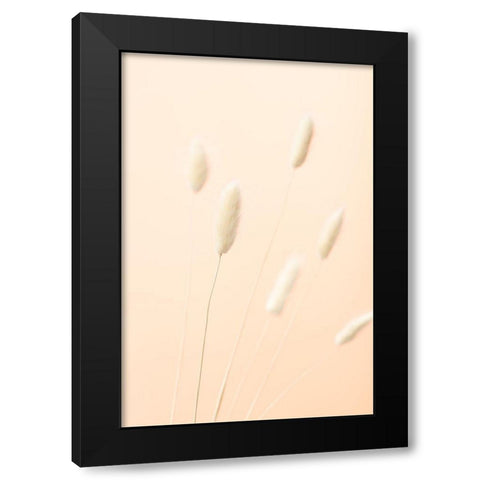 Bunny Grass Peach 07 Black Modern Wood Framed Art Print with Double Matting by 1x Studio III