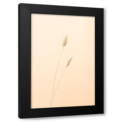 Bunny Grass Peach 08 Black Modern Wood Framed Art Print with Double Matting by 1x Studio III